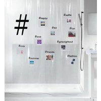 spirella Duschvorhang "Hashtag", Höhe 200 cm von SPIRELLA