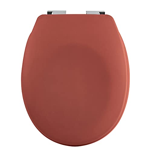 Spirella Premium Toilettendeckel oval Klodeckel mit matten Finish und Softclose Absenkautomatik. Antibakterielle Klobrille aus Duroplast und rostfreiem Edelstahl-Terracotta, Thermo hart, Orange Spirella Premium Toilettendeckel oval Klodeckel mit matten Finish und Softclose Absenkautomatik. Antibakterielle Klobrille aus Duroplast und rostfreiem Edelstahl-Terracotta, Thermo hart, Orange von Spirella