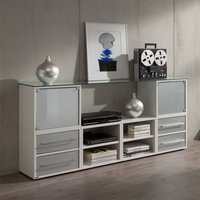 Sideboard für Büro Weiß Grauglas von Spirinha