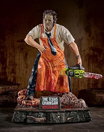 Spirit Halloween Texas Chainsaw Massacre Leatherface Statue | Offizielles Lizenzprodukt | Horror-Dekor | Horror-Sammelstück von Spirit Halloween
