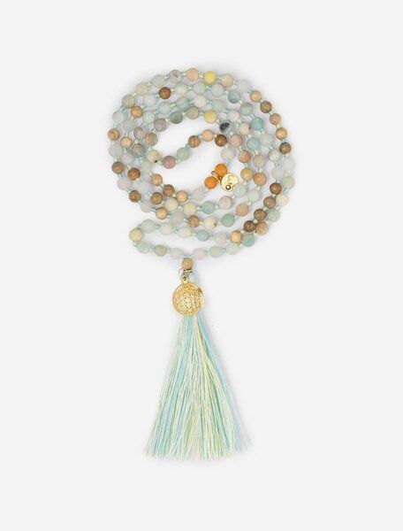Spirit of OM Mala Hridaya Amazonit von Spirit of OM