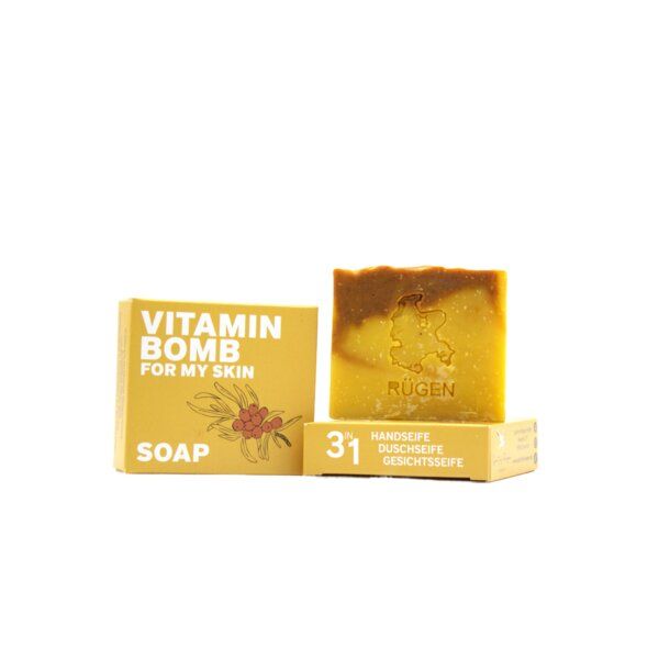 Spirit of Rügen Sanddornbrise 3-in-1 Bio Naturseife von Spirit of Rügen