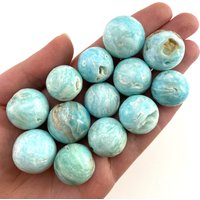 Blaue Aragonit Kugel | Polierte Natur-Kristallkugel | 18 Mm-22 Mm von SpiritNectarGems