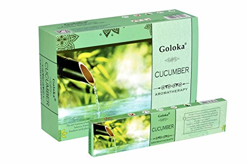 CUCUMBER von Goloka Aromatherapy 12x 15g RäucherSTÄBCHEN BIG PACK Aroma von Goloka