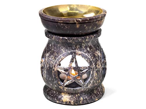 Duftlampe Pentagramm Speckstein von Satya