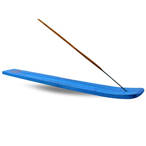 Green Tree Hölzern Throat Chakra Ski Räucherstäbchenhalter, Blau Green Tree Hölzern Throat Chakra Ski Räucherstäbchenhalter, Blau von Spiru