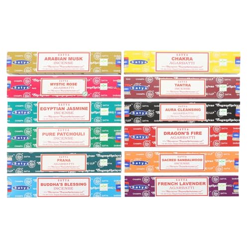 Satya Assorted Räucher 12 Kisten von Spiru