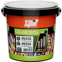 Spit - Colortech Universal Zwei-Komponenten-Dübel - 6 x 35 mm + 8 x 50 mm - Ohne Schrauben - Eimer mit 300 Stück 565186 von Spit