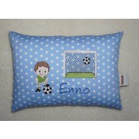 Fußball Star & Namen/ Geburtsdatum - Personalisierte Kissen, Kissen Mit Namen, Namenskissen, Personalisierte Geschenke, Geburt, Kinder von SpitzbubenKids