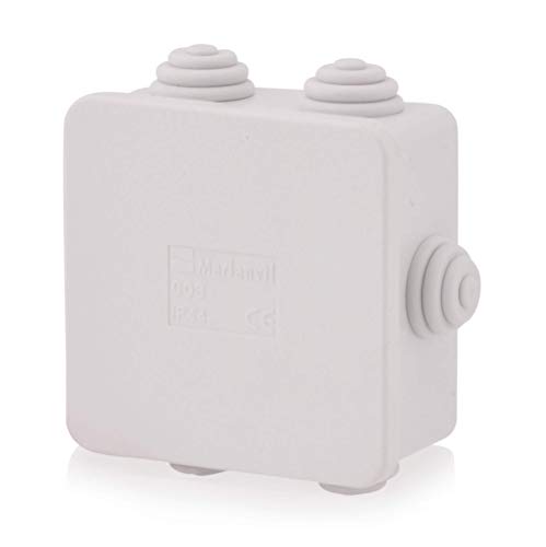 Abzweigdosen Kabelabzweigkasten Installationsgehäuse mit Stufennippeln | IP44 | 80x80x40mm | Verteilerkasten, Abzweigdose, Aufputz Wasserdicht Aussen Abzweigdose Box Verteilerdose Steckdose Abzweigdosen Kabelabzweigkasten Installationsgehäuse mit Stufennippeln | IP44 | 80x80x40mm | Verteilerkasten, Abzweigdose, Aufputz Wasserdicht Aussen Abzweigdose Box Verteilerdose Steckdose von Spitzenspannung Elektrotechnik
