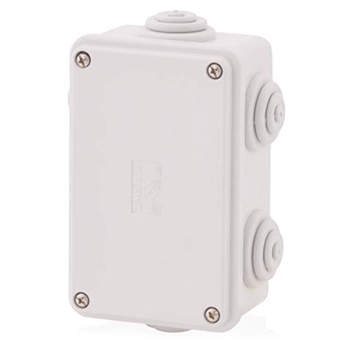 Abzweigdosen Kabelabzweigkasten Installationsgehäuse mit Stufennippeln | IP65 | 120x75x50mm | Verteilerkasten, Abzweigdose, Aufputz Wasserdicht Aussen Abzweigdose Box Verteilerdose Steckdose von Spitzenspannung Elektrotechnik