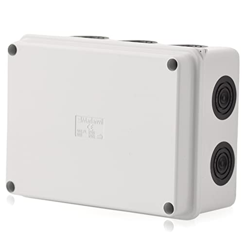Aufputz Abzweigdosen Kabelabzweigkasten 10 Membraneingänge | IP65 | 150x110x70 mm | Verteilerdose Abzweigdose Aufputz Wasserdicht Aussen Installationsgehäuse Box Verbindungsdose von Spitzenspannung Elektrotechnik