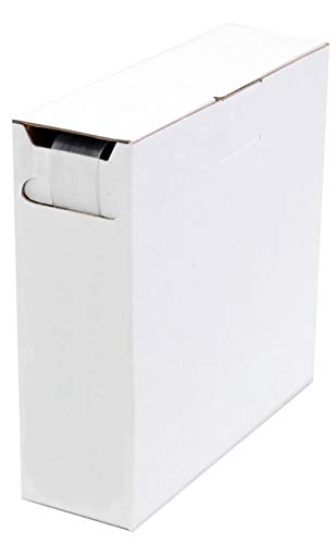 Intratec Schrumpfschlauch 25,4 mm (geschrumpft ca. 12,7 mm), Transparent – 5 m Meterware in Spenderbox, Schrumpfrate 2:1 – UL 224, -55 °C bis +125 °C, zur Kabelisolierung & Kennzeichnung von Spitzenspannung Elektrotechnik