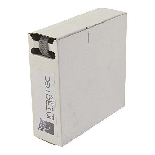 Kabelschlauch Gewebeschlauch in Spenderbox, Grau, 14-27,0mm Durchmesser, Länge 6m für eine flexible Kabelsortierung & Kabelschutz von Spitzenspannung Elektrotechnik