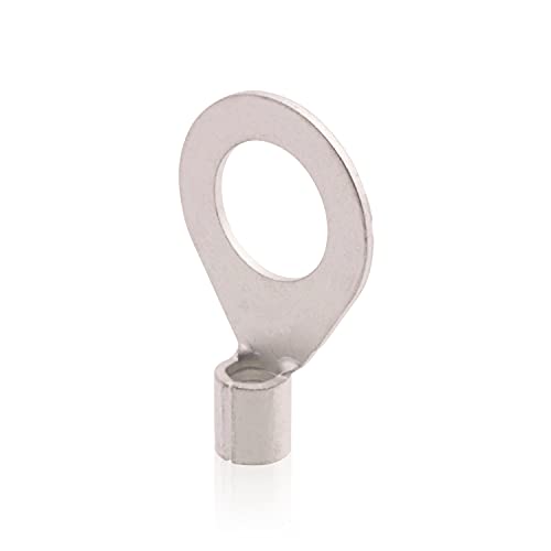 Intratec Quetschkabelschuhe Ringform [Loch M 5, 10-16qmm] - kein Löten nötig - unisoliert - 50 Stück | Hochleitfähig | rosfreier Kupfer galvanisch verzinnt | Kabelschuhe 10 mm2 von Spitzenspannung Elektrotechnik