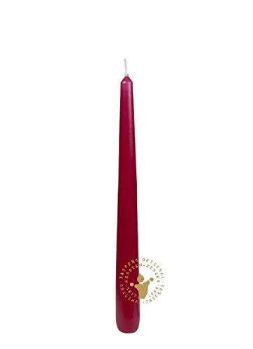 Spitzkerzen Bordeaux 250 x 24 mm, 4 Stück, Premium Kerzen von Jaspers Kerzen von Spitzkerzen