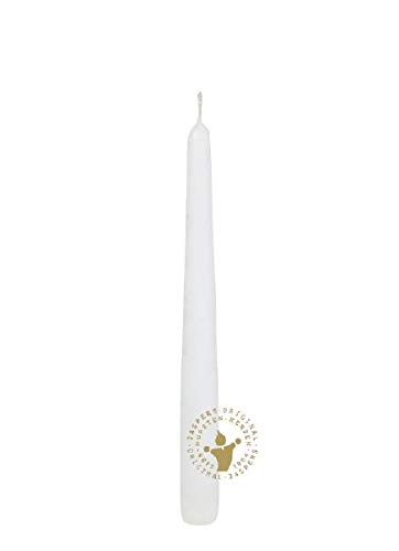 Spitzkerzen Weiß 250 x 24 mm, 4 Stück, Premium Kerzen von Jaspers Kerzen von Spitzkerzen