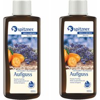 2 Düfte Lavendel Kumquat 2er Set Saunaaufguss Vorteilspack je 190 ml - Spitzner von Spitzner