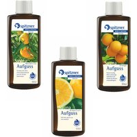 Saunaaufguss Vorteilspack 3er Mandarine Grapefruit Orange je 190ml - Spitzner von Spitzner