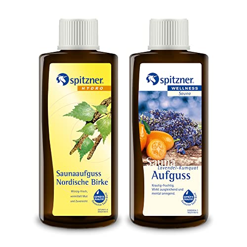 Spitzner Saunaaufguss Set Lavendel Birke (2 x 190 ml) von spitzner