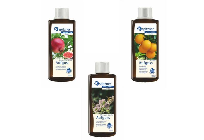 Spitzner Aufgusskonzentrat Spitzner Vorteilspack 3er Granatapfel Melisse Orange Saunaduft je 190 von Spitzner