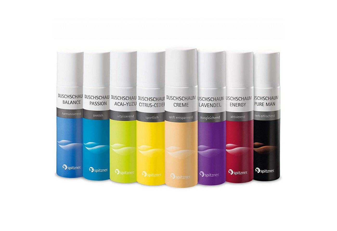 Spitzner Sauna-Aufgussset Spitzner Duschschaum Entdecker-Set 8x 150 ml Wellness-Dusche sanft von Spitzner