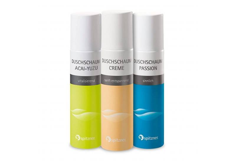 Spitzner Sauna-Aufgussset Spitzner Duschschaum Set Wohlfühlen 3x 150 ml Wellness-Dusche sanft von Spitzner