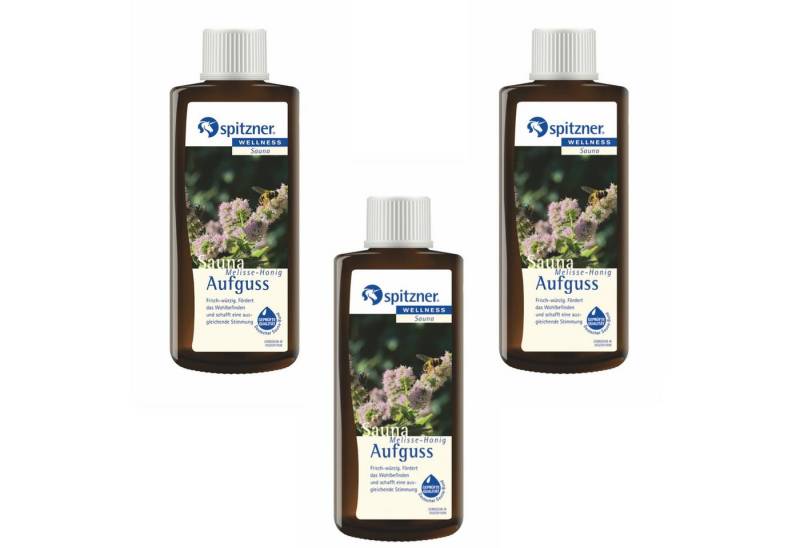 Spitzner Aufgusskonzentrat Spitzner Saunaaufguss Melisse Honig 190 ml 3er Vorteilspack Aufgussset von Spitzner