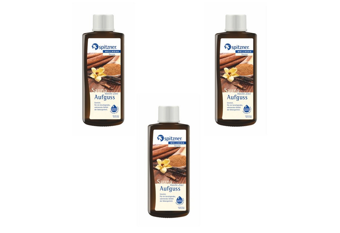 Spitzner Sauna-Aufgussset Spitzner Saunaaufguss Vanille-Zimt 3x 190 ml 3er Vorteilspack von Spitzner