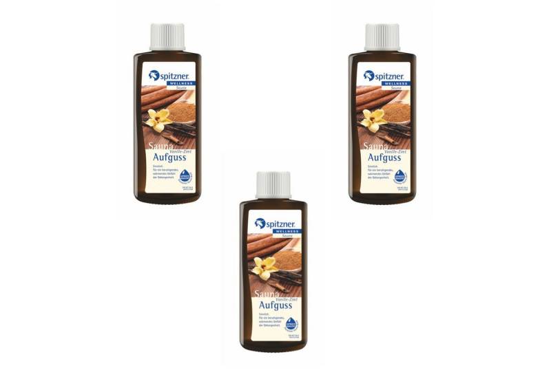Spitzner Aufgusskonzentrat Spitzner Saunaaufguss Vanille-Zimt 3x 190 ml 3er Vorteilspack von Spitzner
