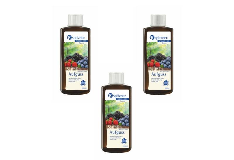 Spitzner Aufgusskonzentrat Spitzner Saunaaufguss Waldfrüchte 3x 190 ml 3er Vorteilspack von Spitzner
