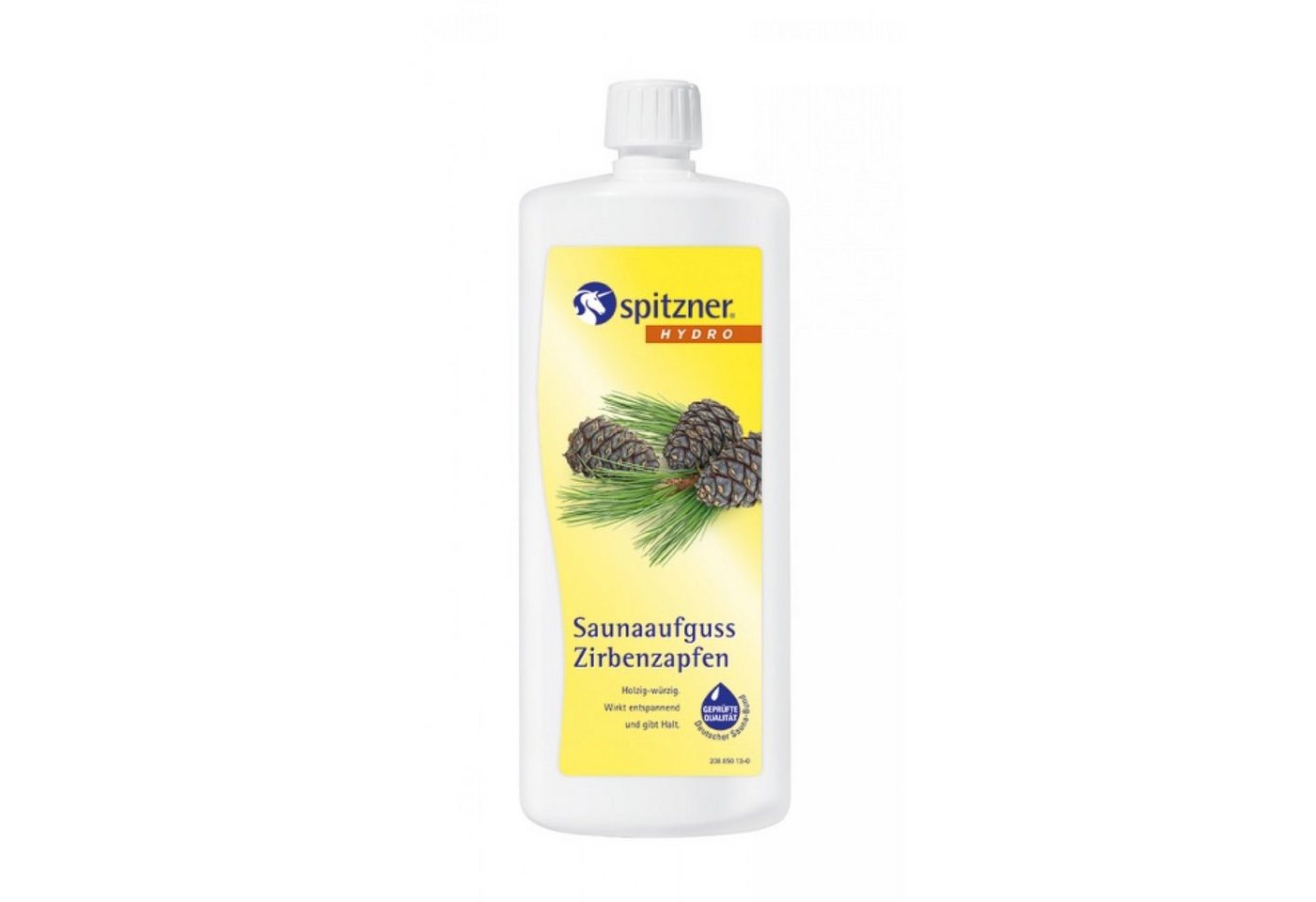 Spitzner Aufgusskonzentrat Spitzner Saunaaufguss Zirbenzapfen 1 L (1000 ml) Hydro Sauna Aufguss von Spitzner