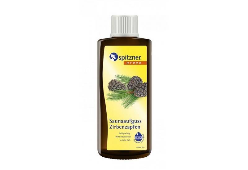 Spitzner Aufgusskonzentrat Spitzner Saunaaufguss Zirbenzapfen 190 ml Hydro Sauna Aufguss von Spitzner