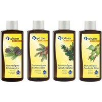 Spitzner Saunaaufguss 4er Set Zirbenzapfen Fichtennadel Latschenkiefer Nordische Birke 4x 190ml von Spitzner