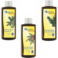 Spitzner Saunaaufguss Saunamed Fichtennadel Latschenkiefer 3 Düfte mit je 190ml von Spitzner
