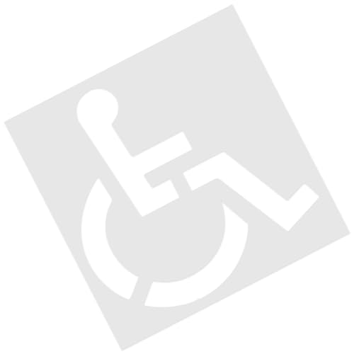 Spizummp Handicap-Schablone – Silikon-Parkplatz-Schablone – Faltbare Rollstuhl-Symbol-Vorlage für Garage, Auffahrt, Beton, Asphalt Spizummp Handicap-Schablone – Silikon-Parkplatz-Schablone – Faltbare Rollstuhl-Symbol-Vorlage für Garage, Auffahrt, Beton, Asphalt von Spizummp