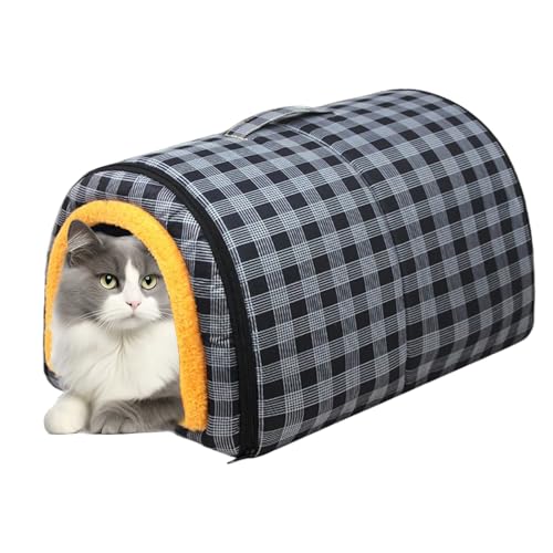 Spizummp Katzenbett, wandelbar, bequeme Tiermöbel mit Tragegriff oben, für kleine, mittelgroße und große Rassen, Unterschlupf für Zuhause, Winter, Sommer, Ausruhen Spizummp Katzenbett, wandelbar, bequeme Tiermöbel mit Tragegriff oben, für kleine, mittelgroße und große Rassen, Unterschlupf für Zuhause, Winter, Sommer, Ausruhen von Spizummp