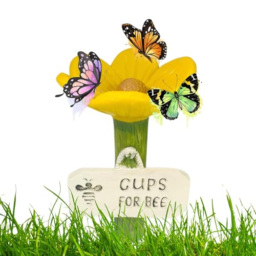 Spizummp Schmetterlings-Bewässerungsbecher, Blumenförmige -Futterstation, Trinkbecher, hygienische durstige Bestäuber, Feeder, bunte Schmetterlingsbecher für Rasen, Auffahrt, Bauernhof, Terrasse Spizummp Schmetterlings-Bewässerungsbecher, Blumenförmige -Futterstation, Trinkbecher, hygienische durstige Bestäuber, Feeder, bunte Schmetterlingsbecher für Rasen, Auffahrt, Bauernhof, Terrasse von Spizummp