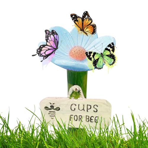 Spizummp Schmetterlings-Bewässerungsbecher – Trinkbecher, -Bewässerungsstationen für den Außenbereich, bunte Schmetterlingsbecher, Bestäuber, Futterspender für Garten, Rasen, Weg, Auffahrt Spizummp Schmetterlings-Bewässerungsbecher – Trinkbecher, -Bewässerungsstationen für den Außenbereich, bunte Schmetterlingsbecher, Bestäuber, Futterspender für Garten, Rasen, Weg, Auffahrt von Spizummp