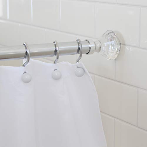 Splash Home Olena NeverRust Aluminum Constant Tension Bathroom Decorative Shower Curtain Rod – extendable 42” - 72” Inches Chrome Splash Home Olena NeverRust Aluminum Constant Tension Bathroom Decorative Shower Curtain Rod – extendable 42” - 72” Inches Chrome von Splash Home