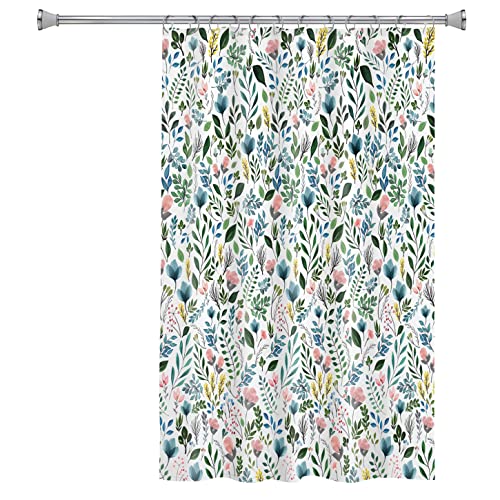 Splash Home Sia Duschvorhang, Blumenmuster, Polyester, 177,8 x 182,9 cm, Mehrfarbig/grün von Splash Home