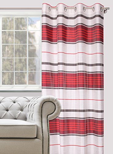 Splendid Curtain, Stoff, Rot, 140 x 245 cm von Splendid