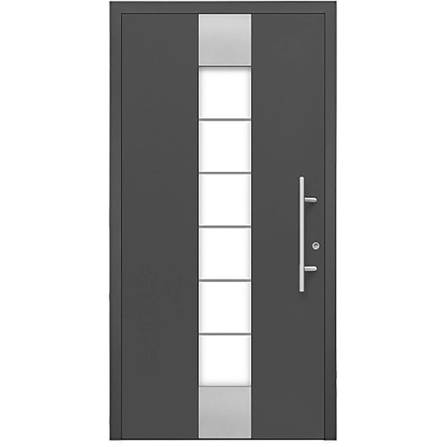 Aluminium Sicherheitshaustür Moderno RC3 M310 Premium 110 x 210 cm Anschlag R von Splendoor Moderno