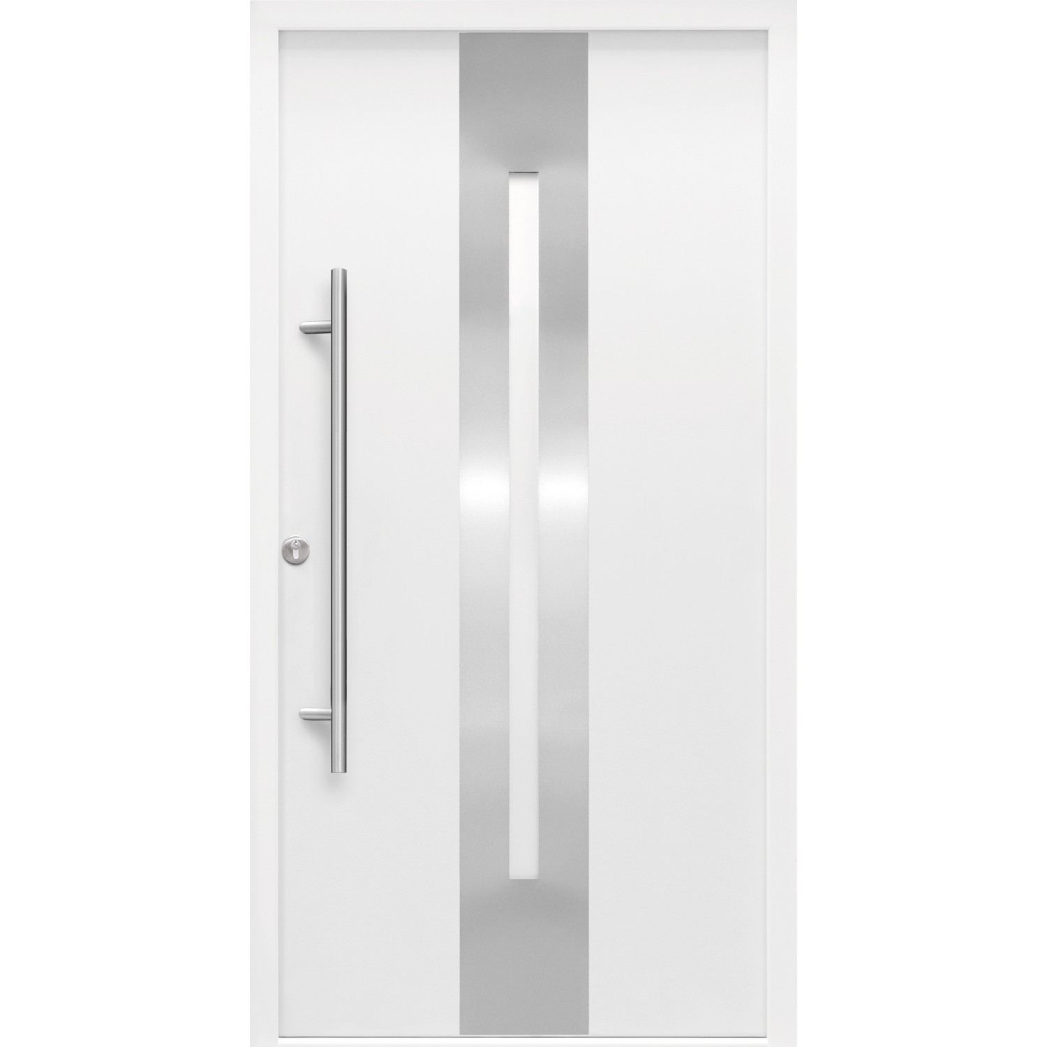 Haustür Thermospace Dublin Prime 100 cm x 210 cm Weiß Anschlag L von Splendoor Thermospace