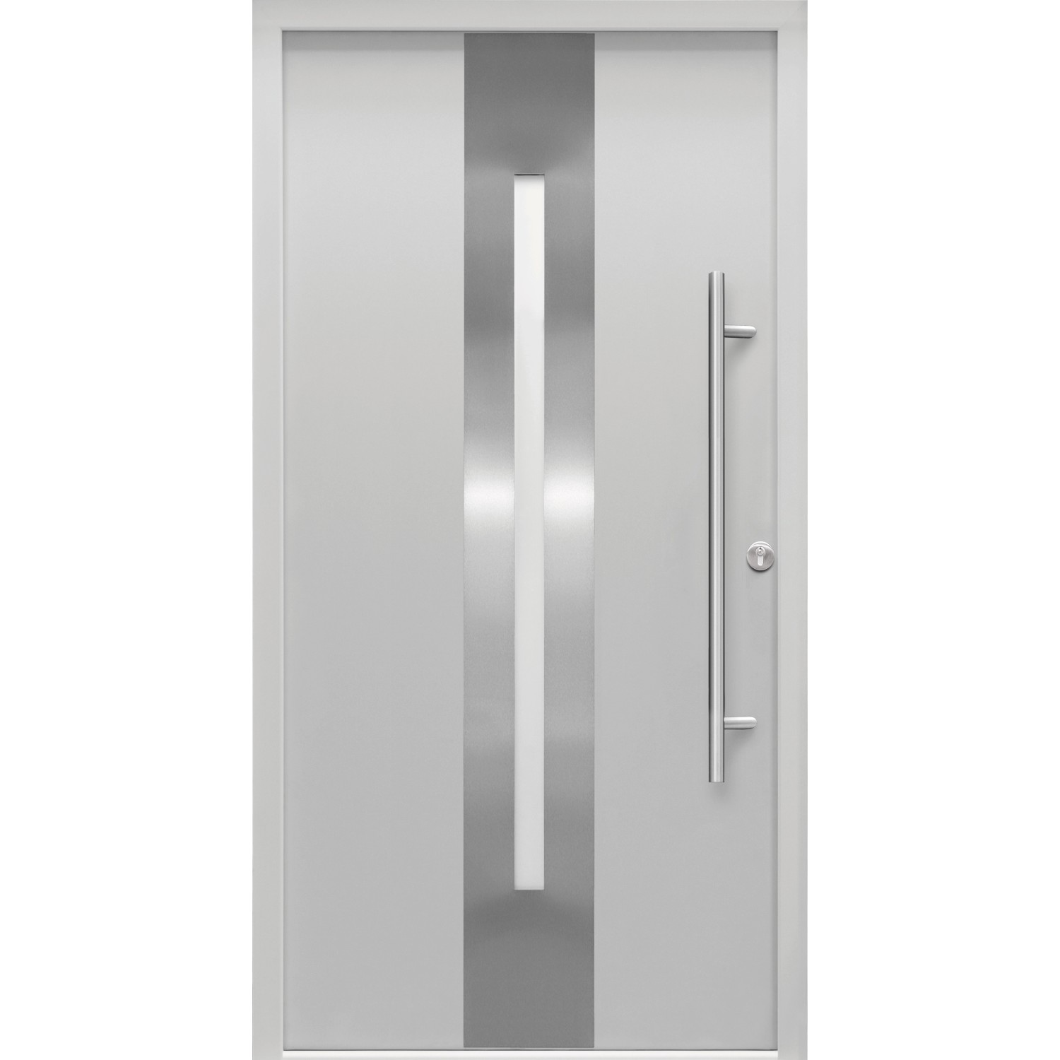 Haustür Thermospace Dublin Prime 110 cm x 210 cm Grau Anschlag R von Splendoor Thermospace