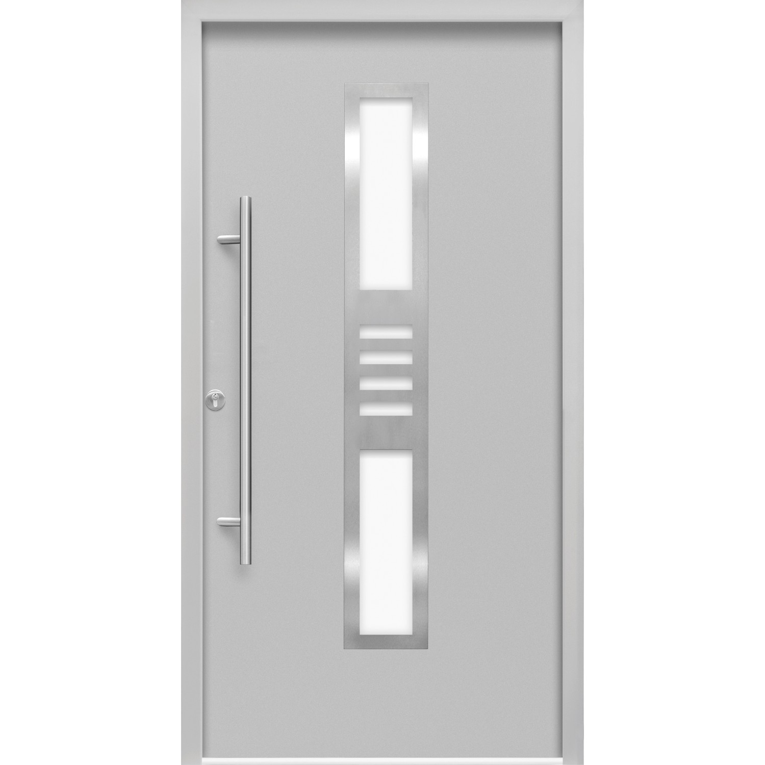 Haustür Thermospace Köln Prime 100 cm x 210 cm Grau Anschlag L von Splendoor Thermospace