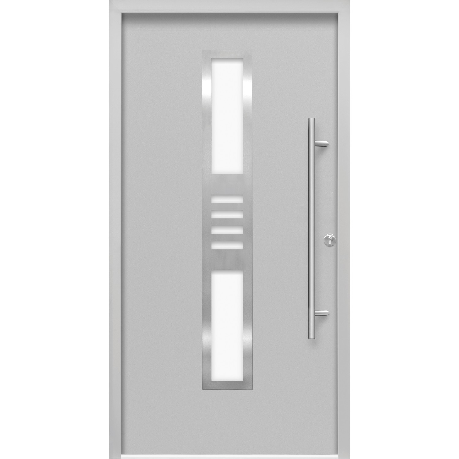Haustür Thermospace Köln Prime 100 cm x 210 cm Grau Anschlag R von Splendoor Thermospace