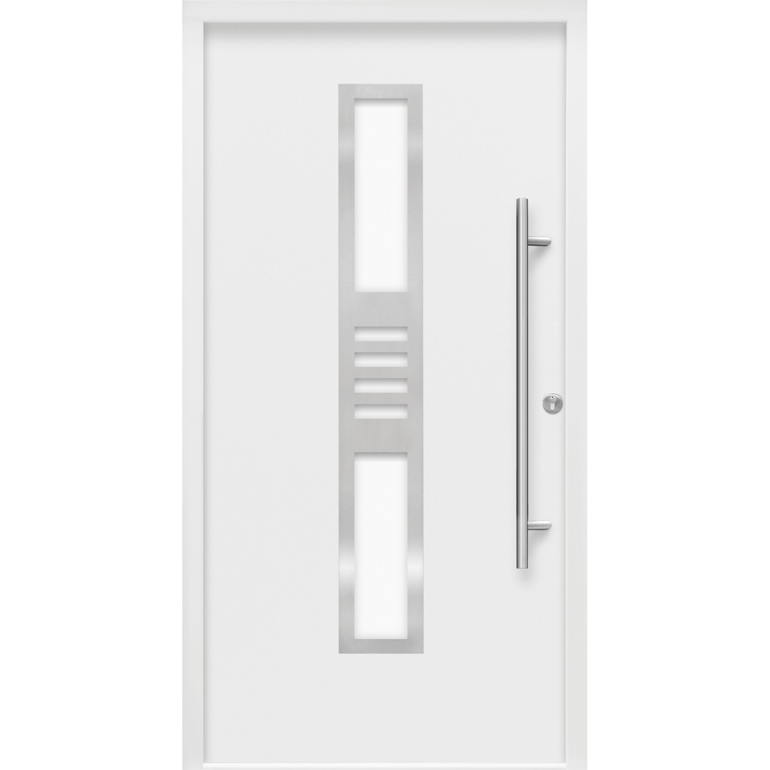 Haustür Thermospace Köln Prime 100 cm x 210 cm Weiß Anschlag R von Splendoor Thermospace