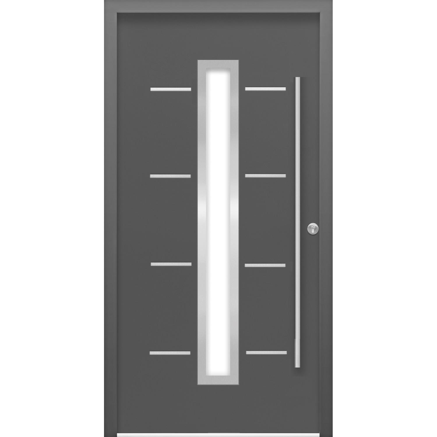 Haustür Thermospace Milano Prime 100 cm x 210 cm Anthrazit Anschlag R von Splendoor Thermospace