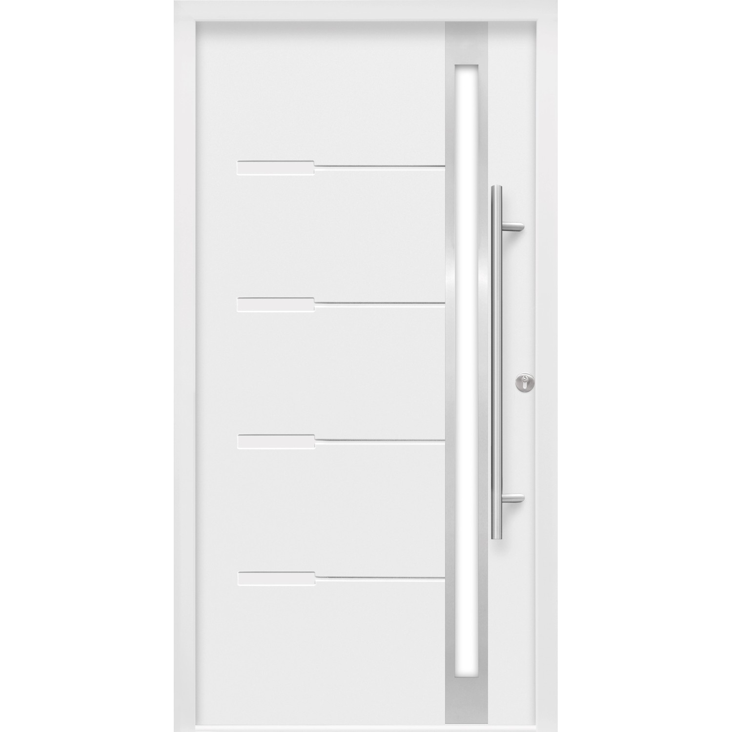 Haustür Thermospace Neapel Prime 100 cm x 210 cm Weiß Anschlag R von Splendoor Thermospace